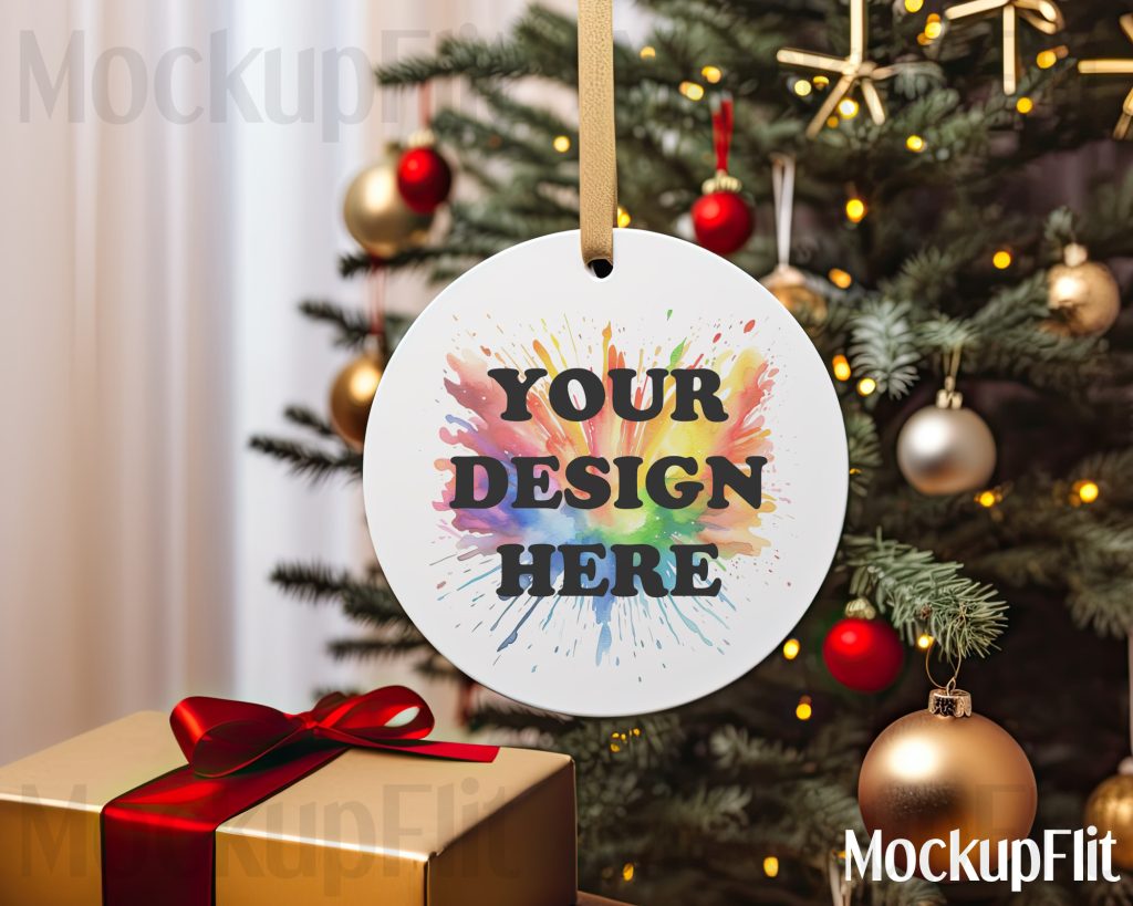 Christmas Ornament mockup