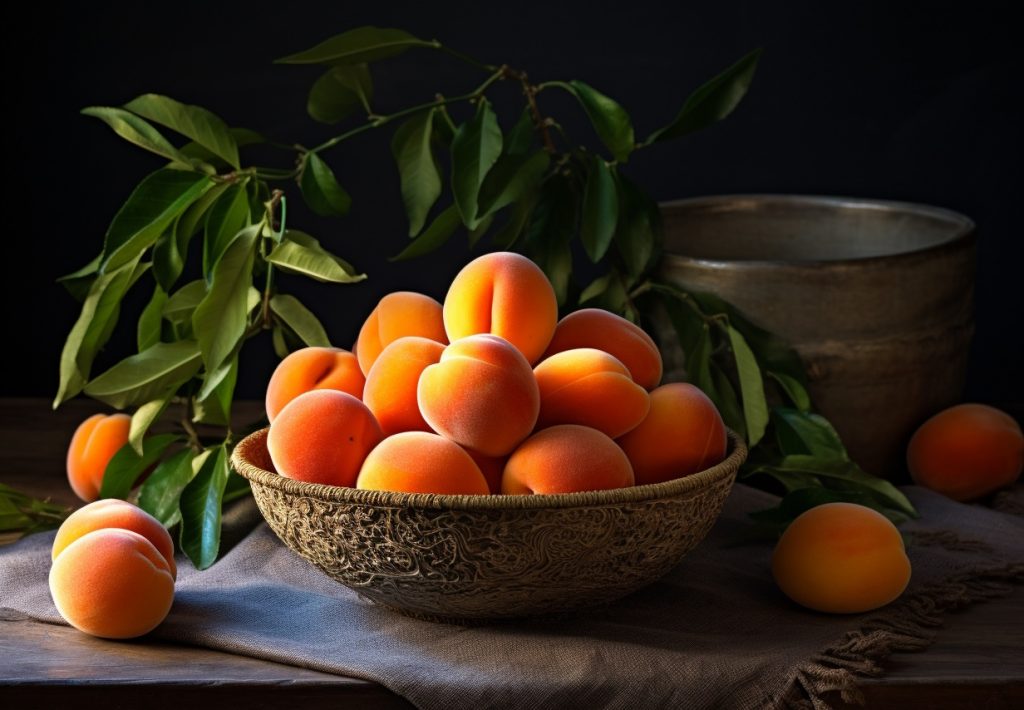 Bowl of apricots