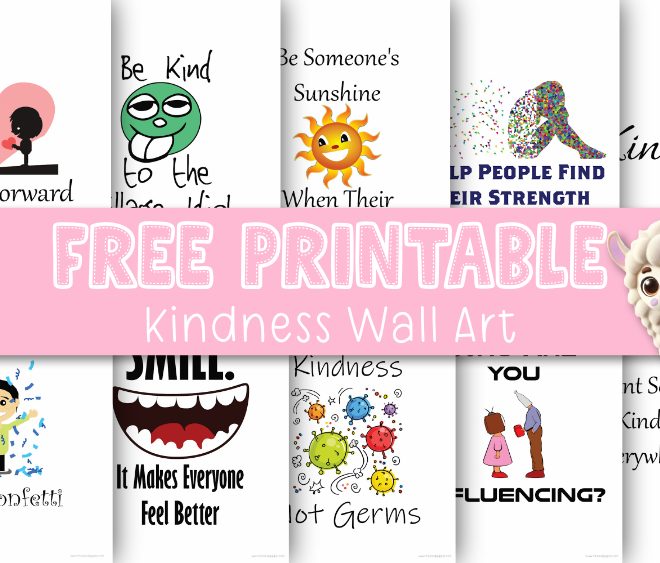 Sprinkle a Little Kindness with Free Flits & Giggles Wall Art! 🌈💖